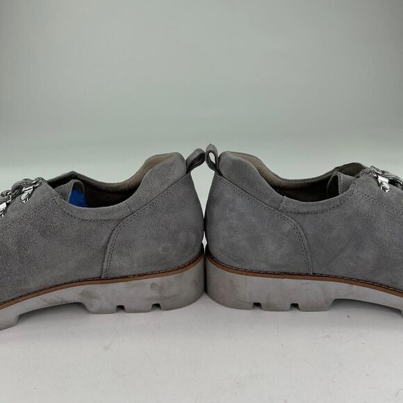 Vionic Ballari Gray Suede Oxfords Shoes US 9.5 Womens Lace-Up Combat Shoe - Picture 9 of 10
